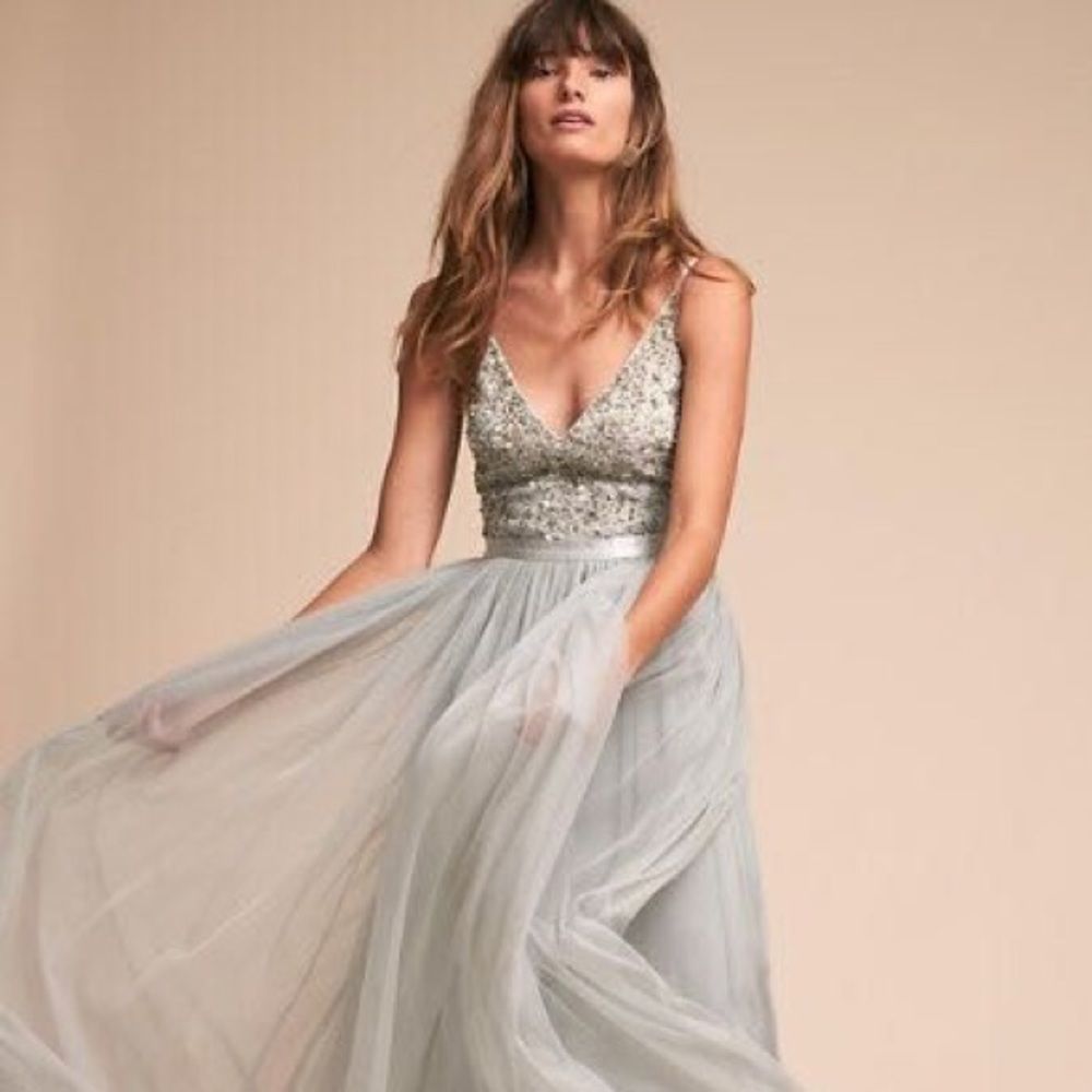 BHLDN AVERY DRESS SEA MIST